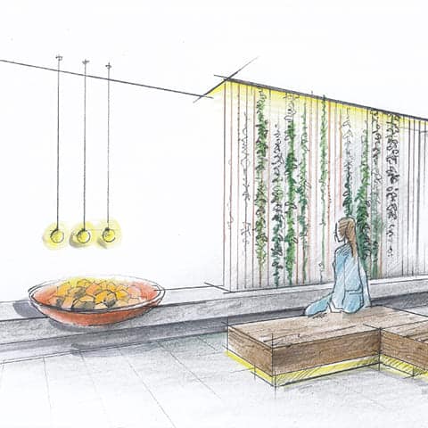 im Silent Garden (Architektur-Zeichnung, © wellverde concept GmbH)